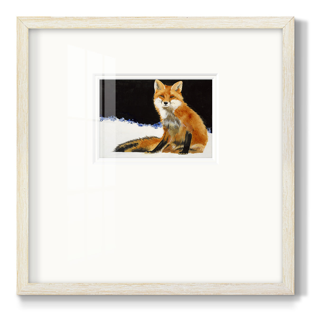 Fox- Premium Framed Print Double Matboard