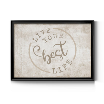 Best Life - Modern Framed Canvas Print