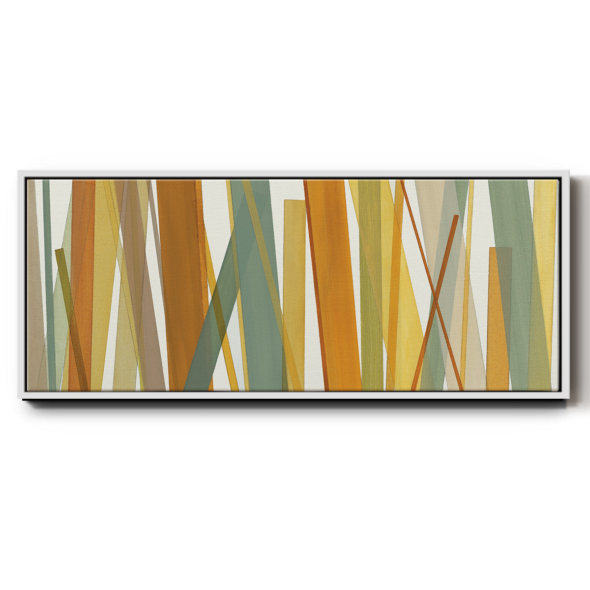 Colorful Lines - Floater Framed Canvas Print