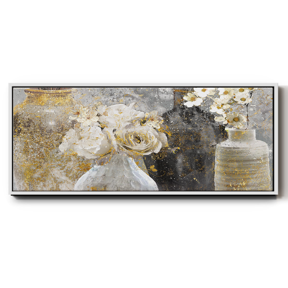 Fleur Couture - Floater Framed Canvas Print