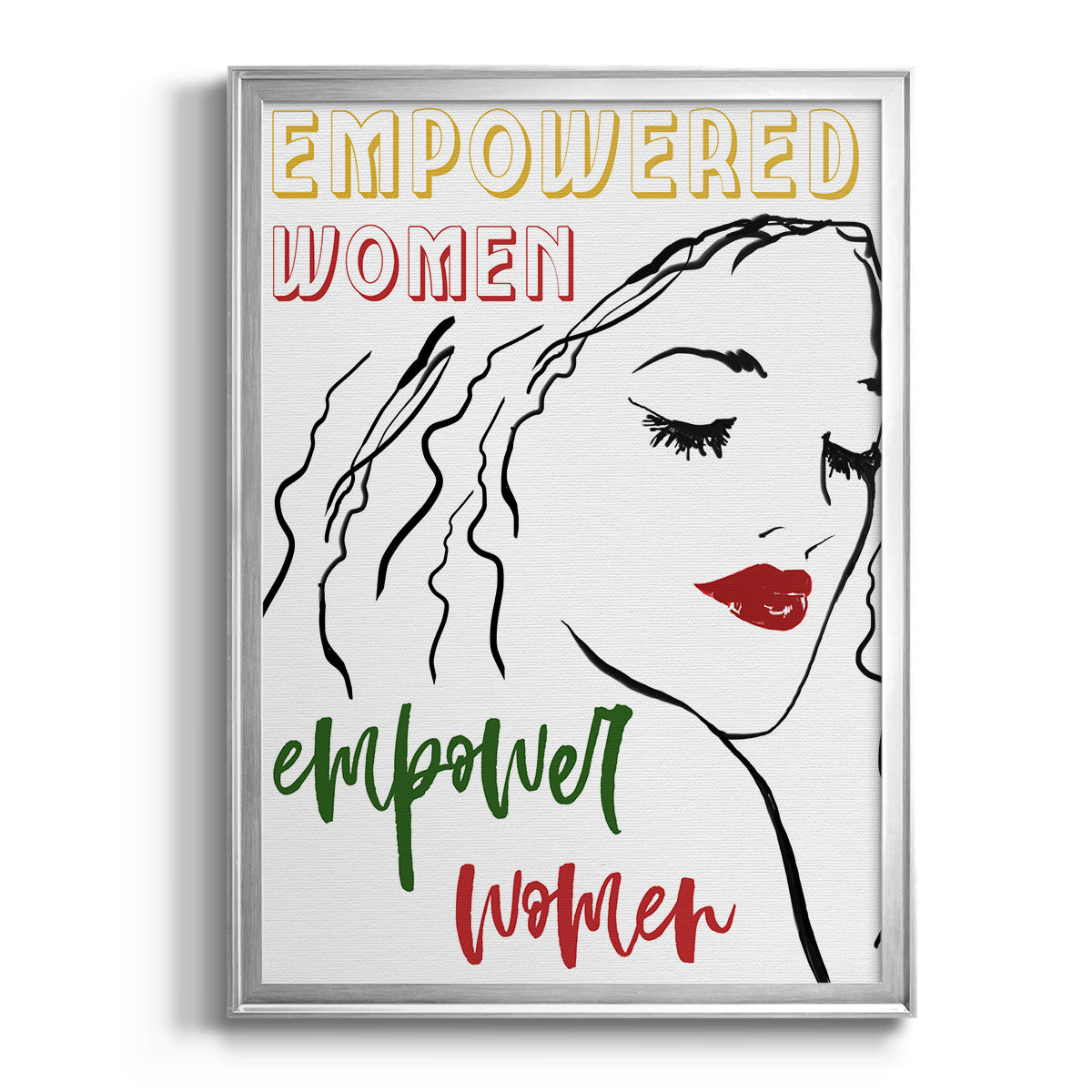 Empowered Women - Modern Framed Canvas Print