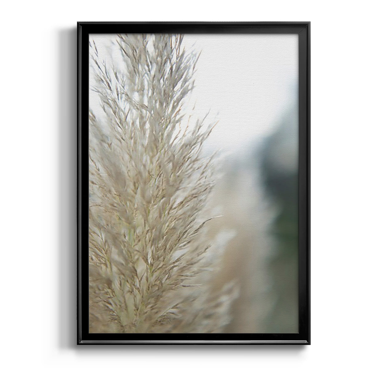 Subtle Grasses IV - Modern Framed Canvas Print