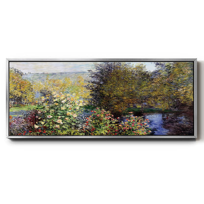 The Corner of the Garden at Montgeron, 1876 - Floater Framed Canvas Print