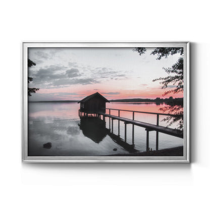 October Sunset - Modern Framed Canvas Print