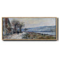 The Seine at Lavacourt, Effect of Snow, 1879 - Floater Framed Canvas Print
