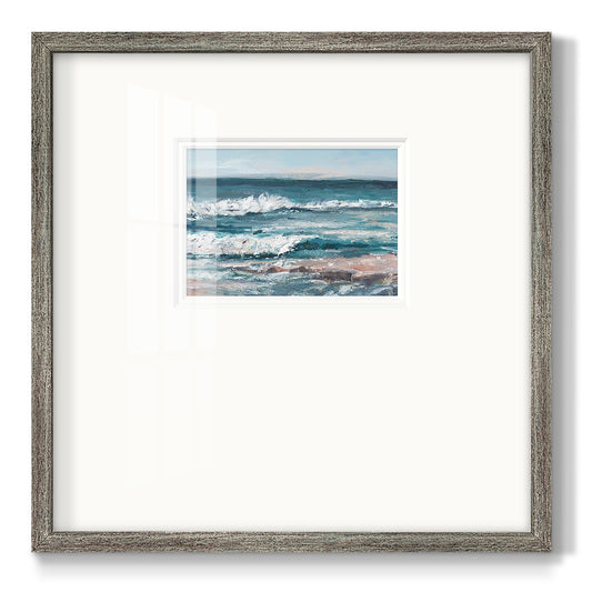 Ocean Breakers I Premium Framed Print Double Matboard