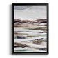 Muted Earth Layers II - Modern Framed Canvas Print