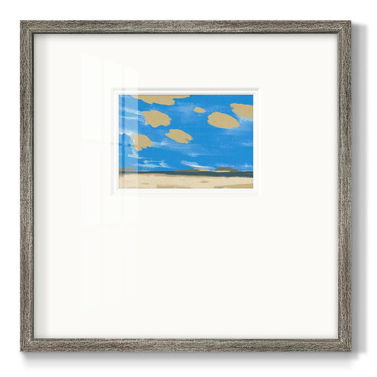 Textured Beachscape I - Double Matboard Framed Print