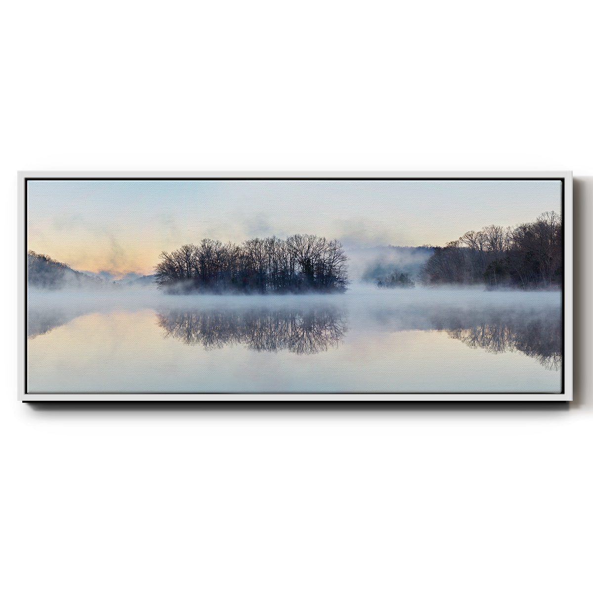 Scene on the Water VIII - Floater Framed Canvas Print