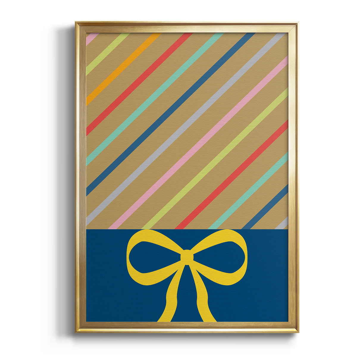 Stripes - Modern Framed Canvas Print