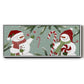 Peppermint Snowman Collection D - Floater Framed Canvas Print