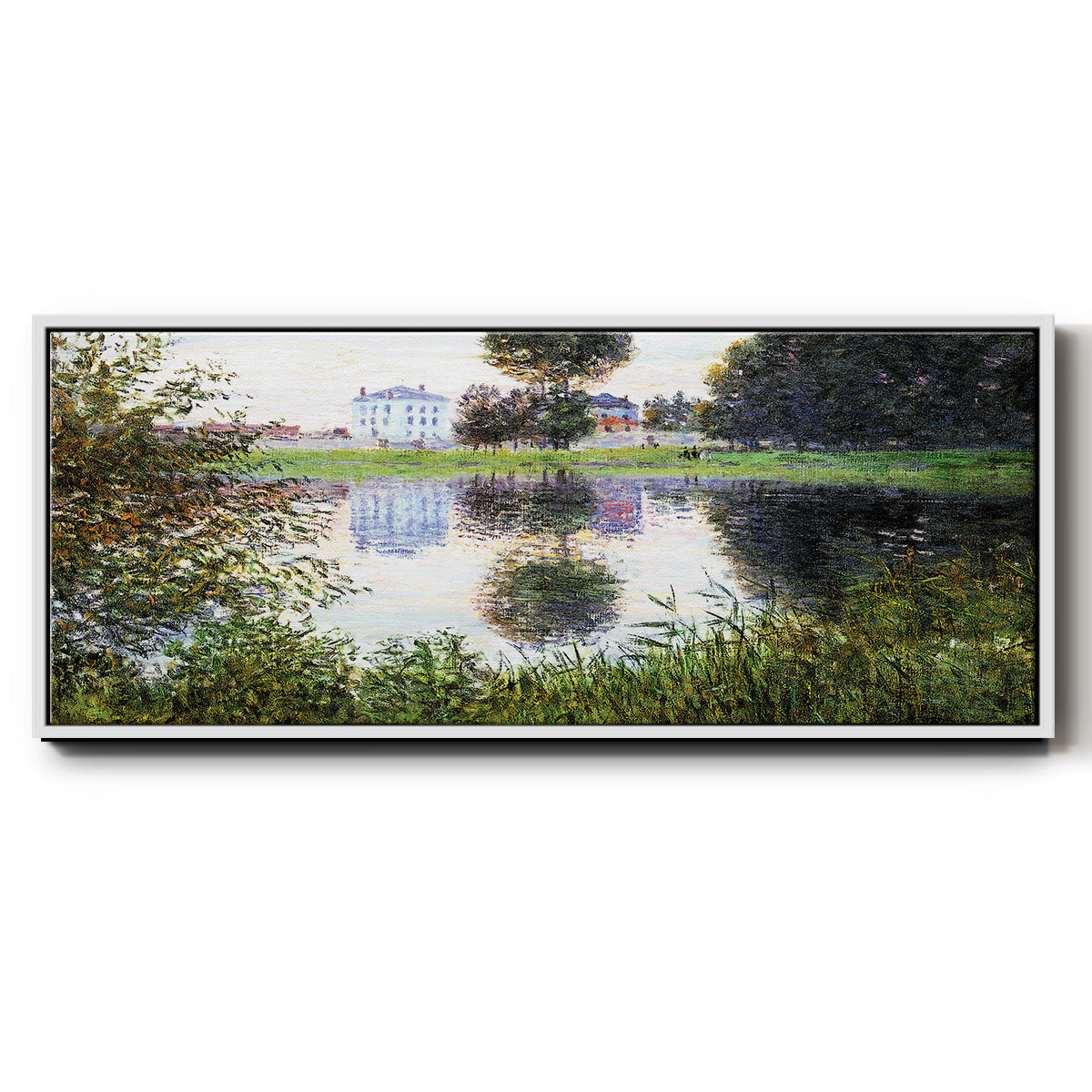 The Ball Shaped Tree, Argenteuil, 1876 - Floater Framed Canvas Print