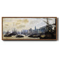 The Port of London, 1871 - Floater Framed Canvas Print