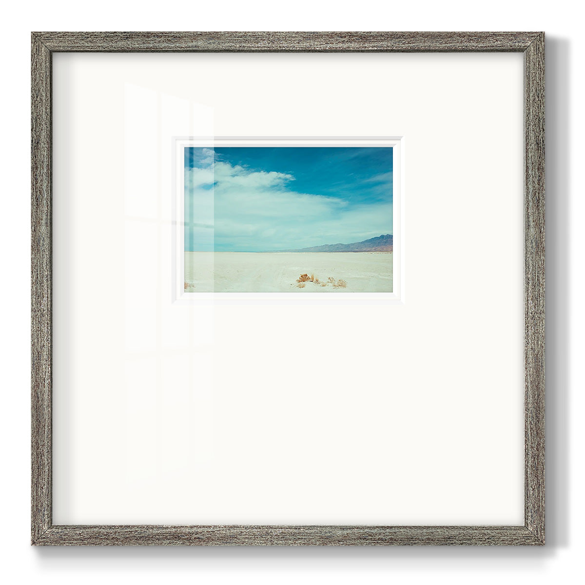 Salt Flat Walk I Premium Framed Print Double Matboard