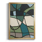 Multicolor Stained Glass I - Modern Framed Canvas Print