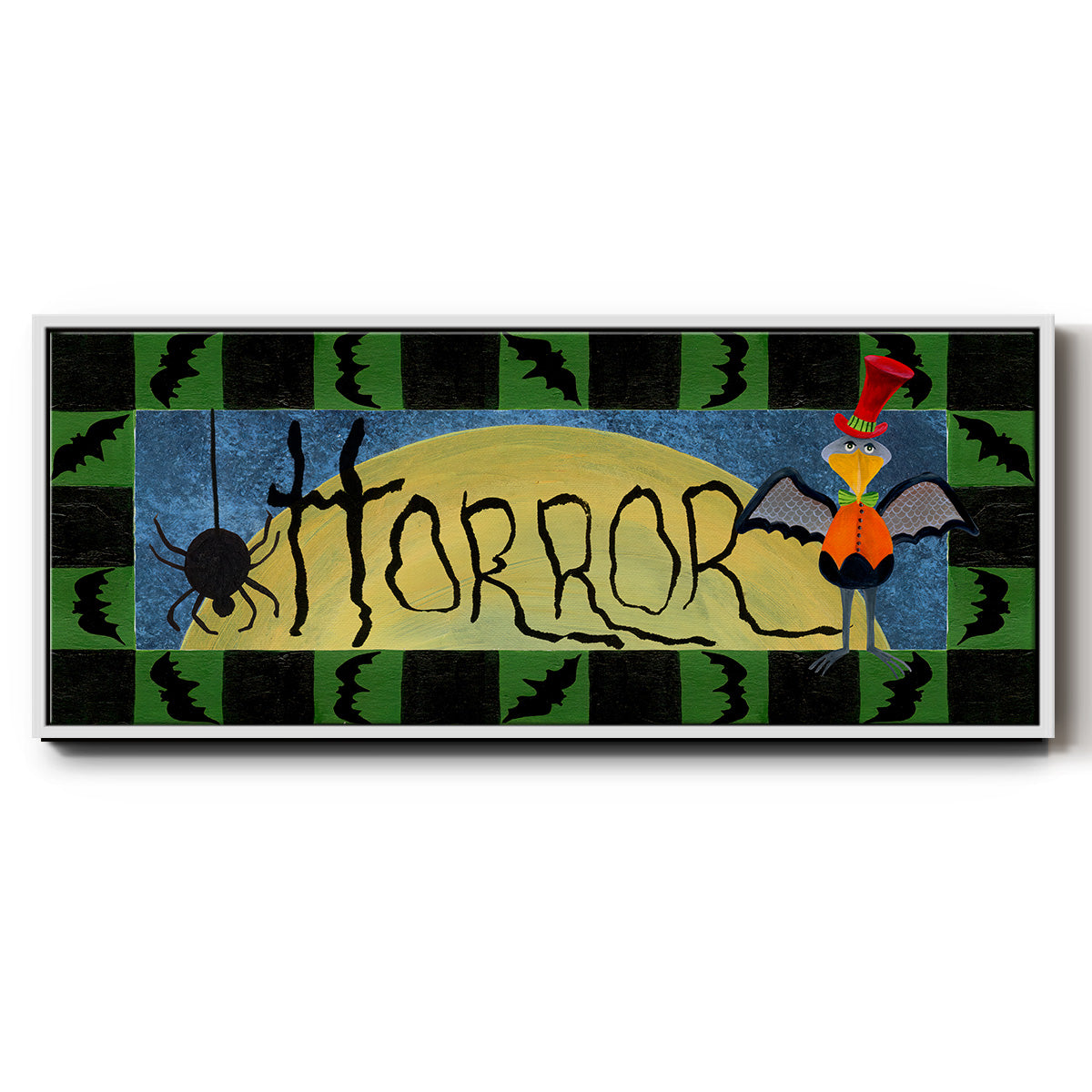 Halloween Trick or Treaters Collection D - Floater Framed Canvas Print