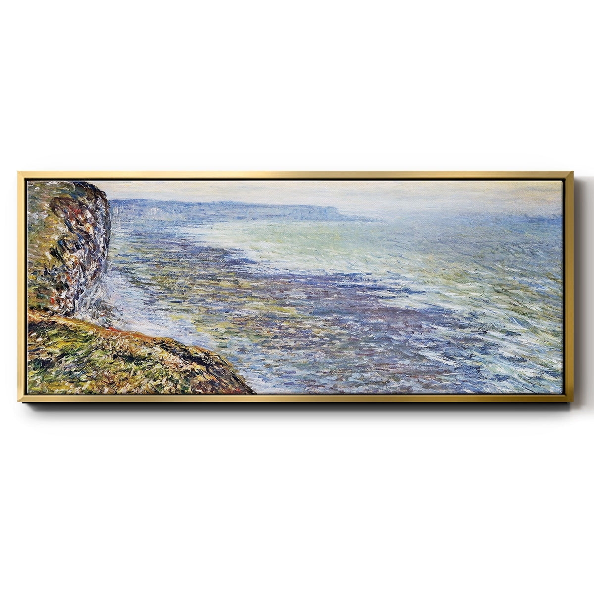 Seascape Near Fecamp, 1881 - Floater Framed Canvas Print