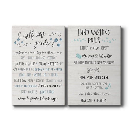 Guide to Self Care - Canvas Art Set