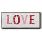Patterned Love - Floater Framed Canvas Print