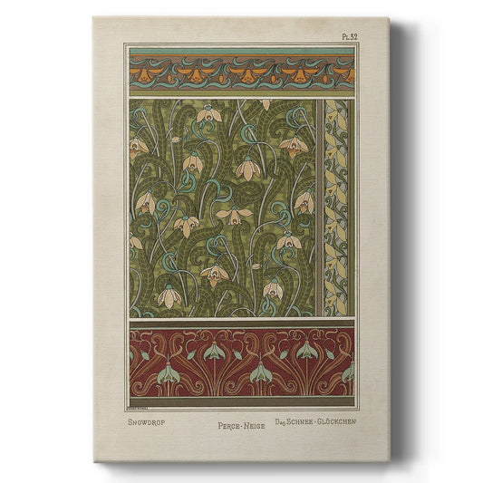 Nouveau Decorative VI - Canvas Art Print