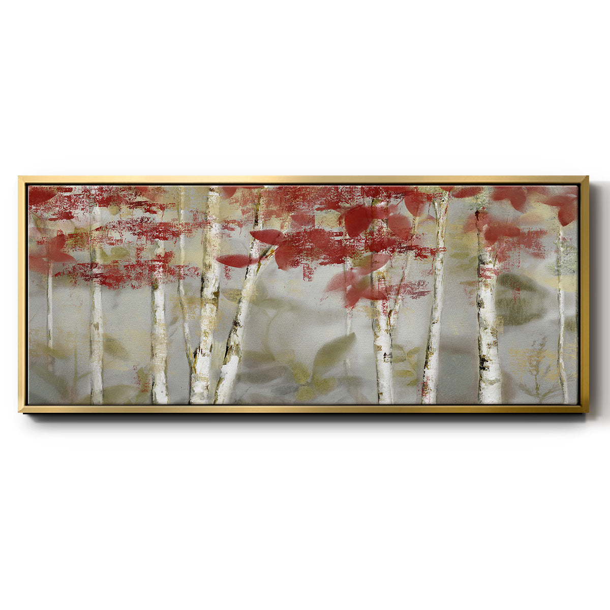 Autumn Forest - Floater Framed Canvas Print