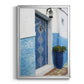 Morocco Door - Modern Framed Canvas Print
