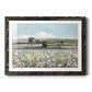 Vintage Poppy Valley - Barnwood Framed Art Print