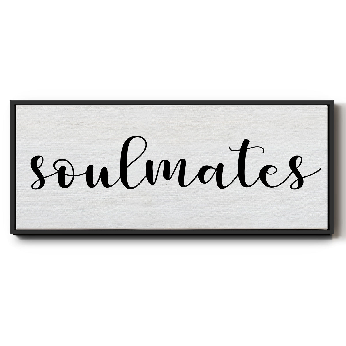 Soulmates - Floater Framed Canvas Print
