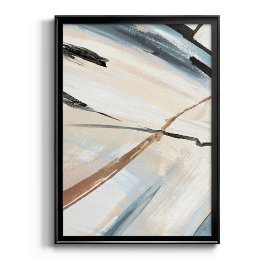 Dancing Wind Revisit II - Modern Framed Canvas Print