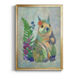 Fantastic Florals Squirrel - Modern Framed Canvas Print
