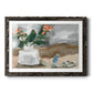 Vase of Pink Flowers III - Barnwood Framed Art Print