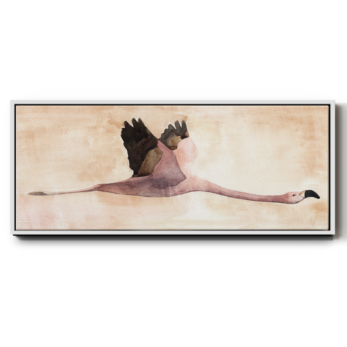 Touching Down II - Floater Framed Canvas Print