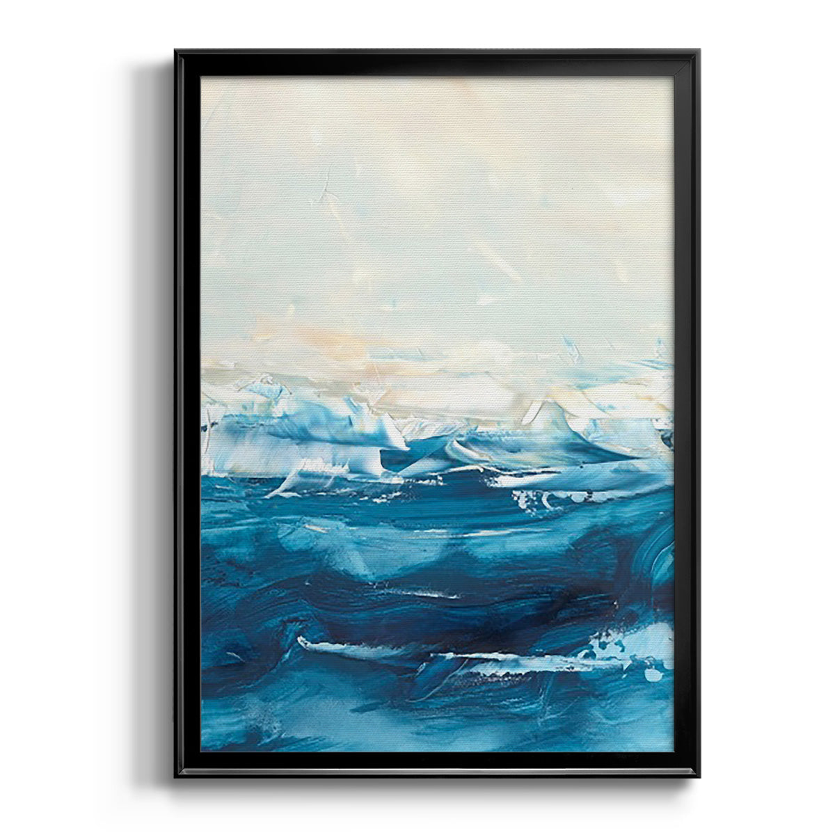 Wave after Wave II - Modern Framed Canvas Print