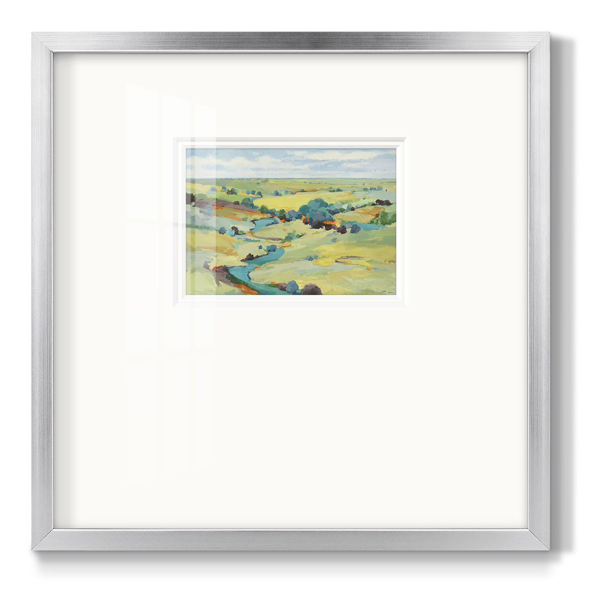 Idyll Sweep - Double Matboard Framed Print