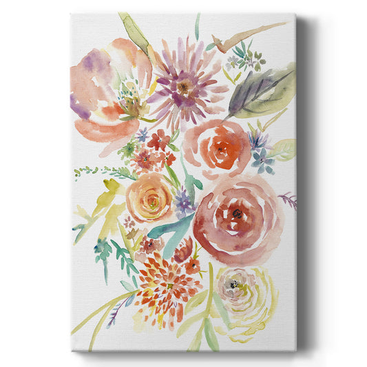 Floating Florals II - Canvas Art Print