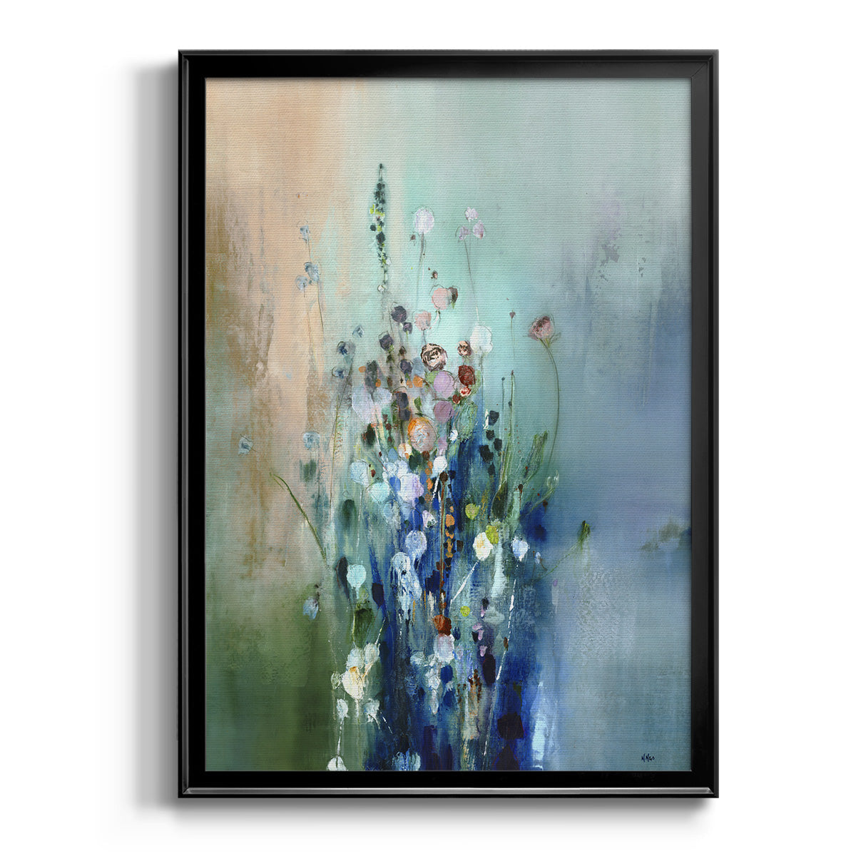 Current Air II - Modern Framed Canvas Print