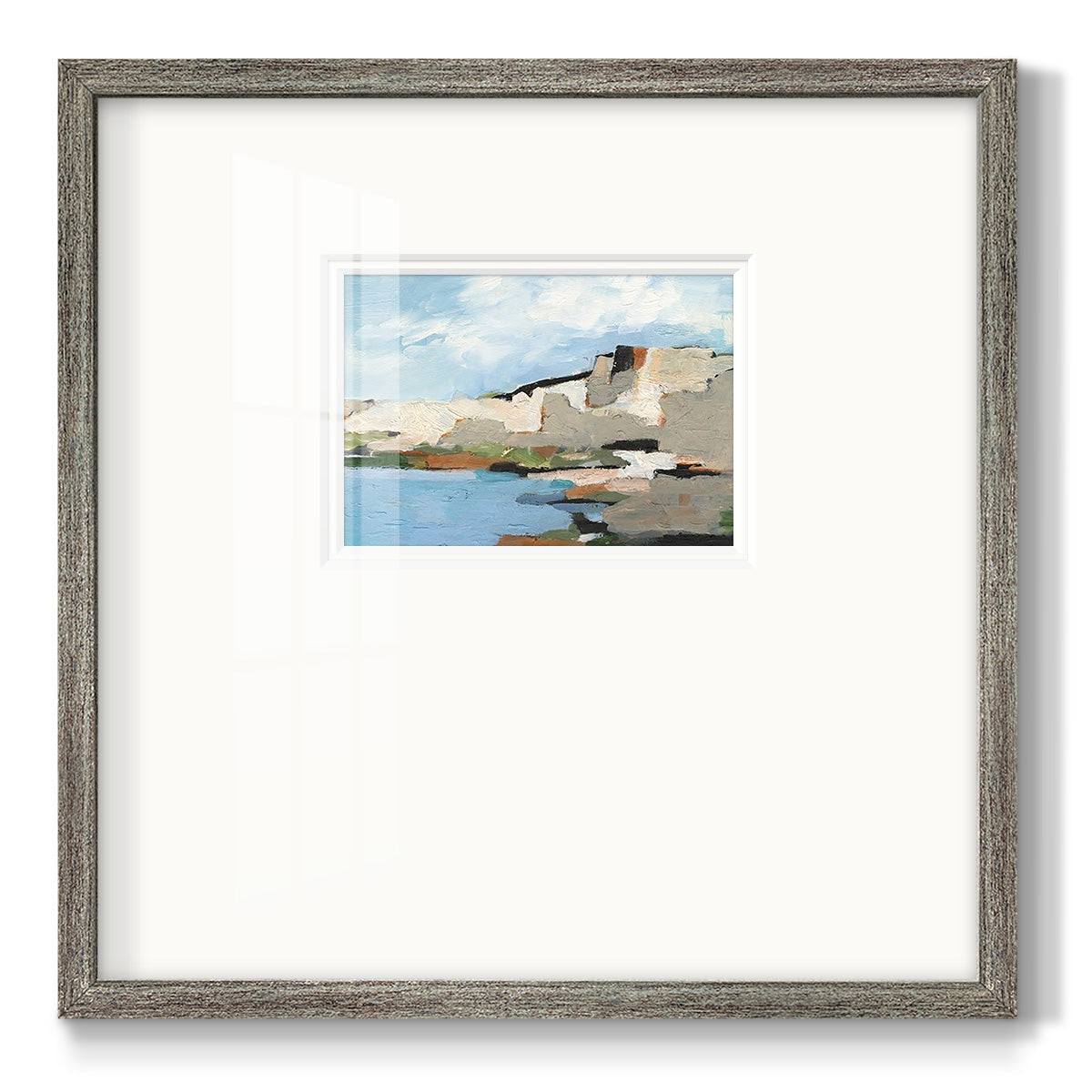 White Rock Cliffs II Premium Framed Print Double Matboard