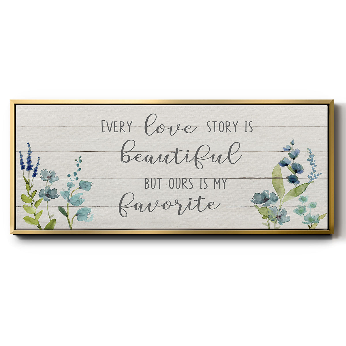 Love Story - Floater Framed Canvas Print