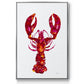 Lobster - Floater Framed Canvas Print