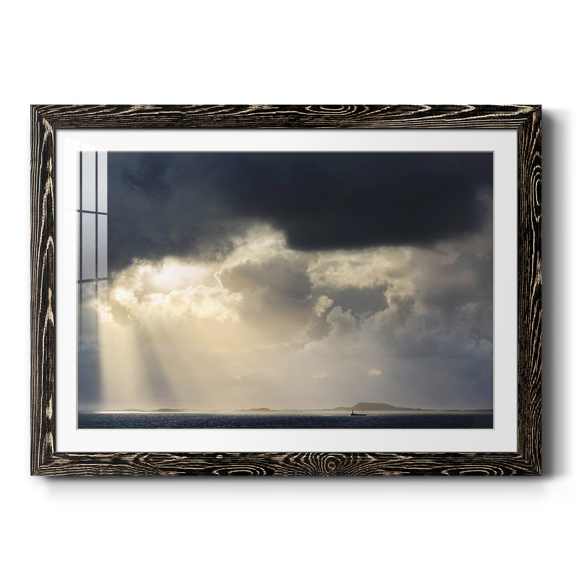 Rays of Light - Barnwood Framed Art Print