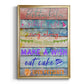 Birthday Rules - Modern Framed Canvas Print
