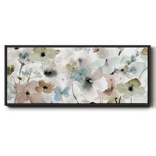Evening Garden - Floater Framed Canvas Print