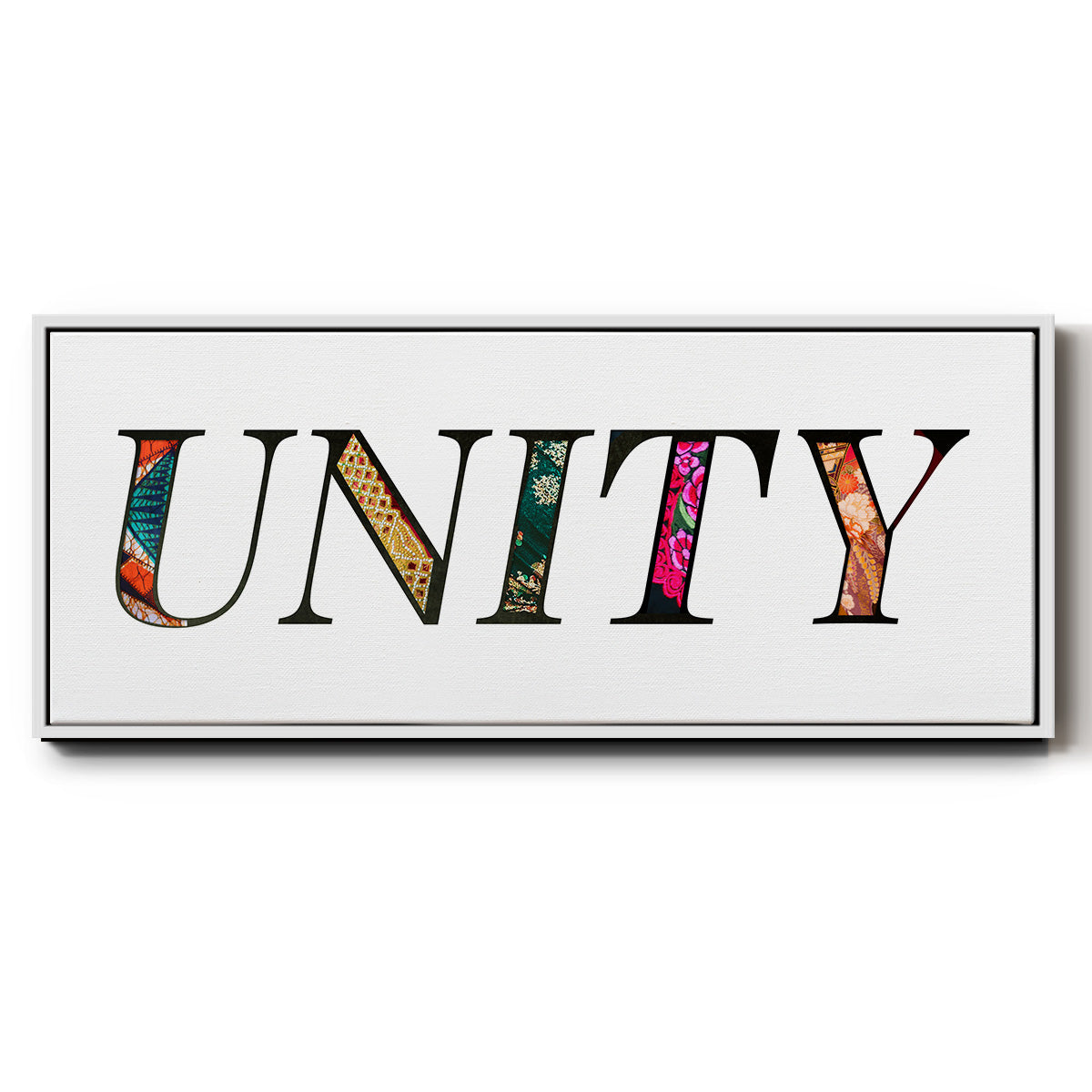 Unity - Floater Framed Canvas Print