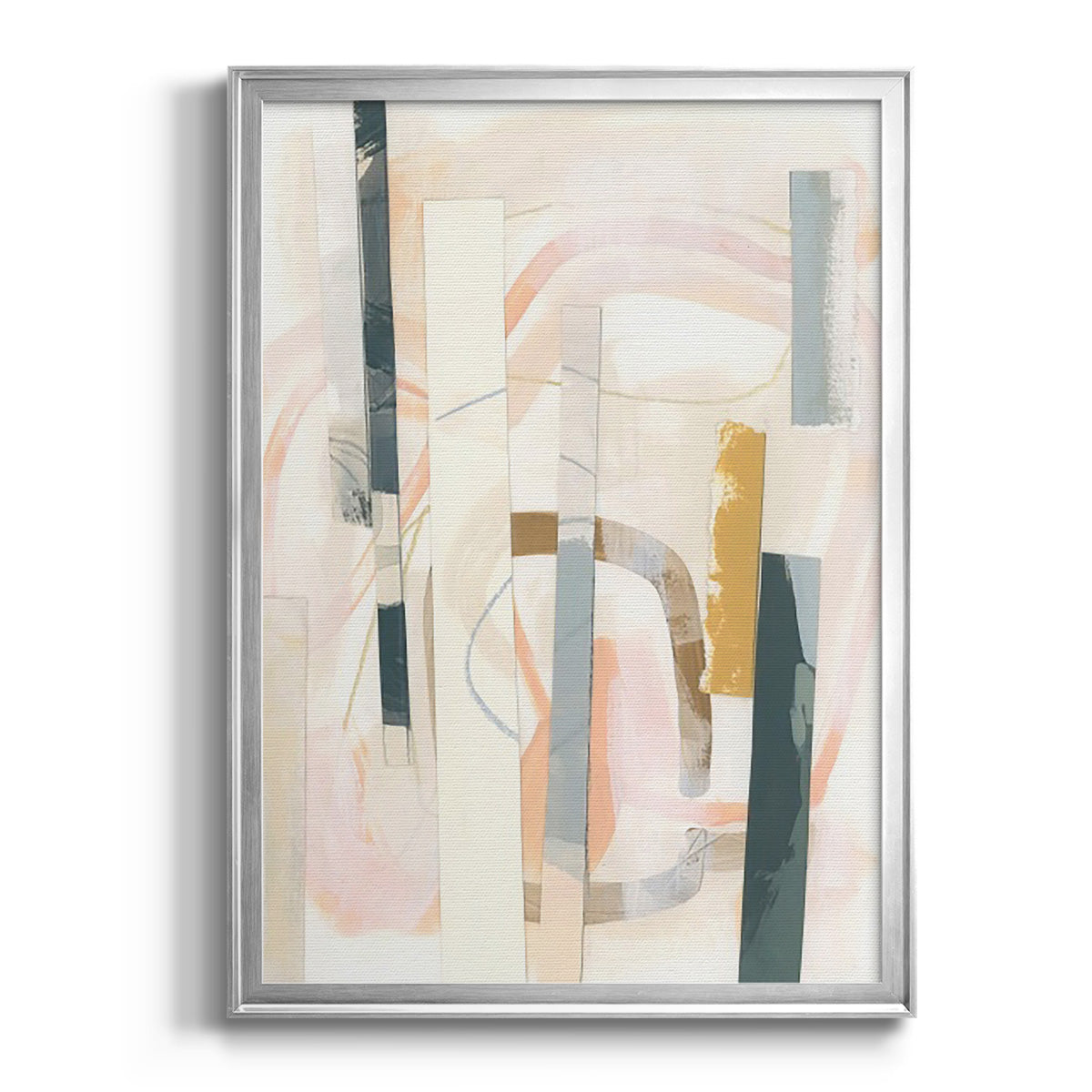 Melon Litmus III - Modern Framed Canvas Print