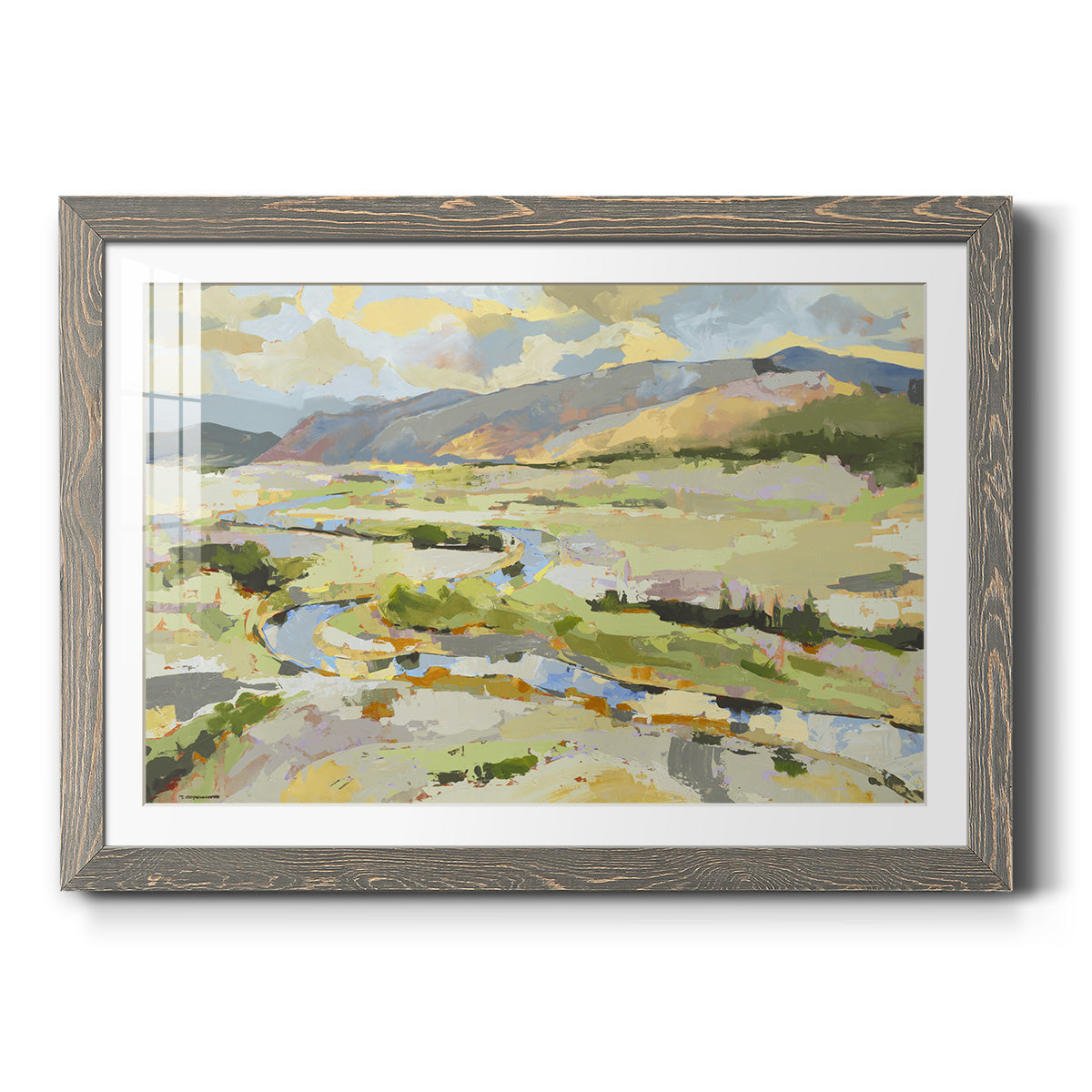 Mile Ten - Barnwood Framed Art Print