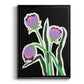 Pop Flowers II - Modern Framed Canvas Print