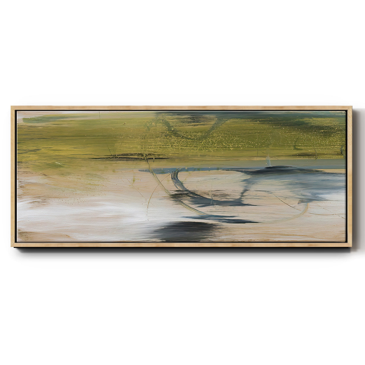 Aquatic Reflections II - Floater Framed Canvas Print