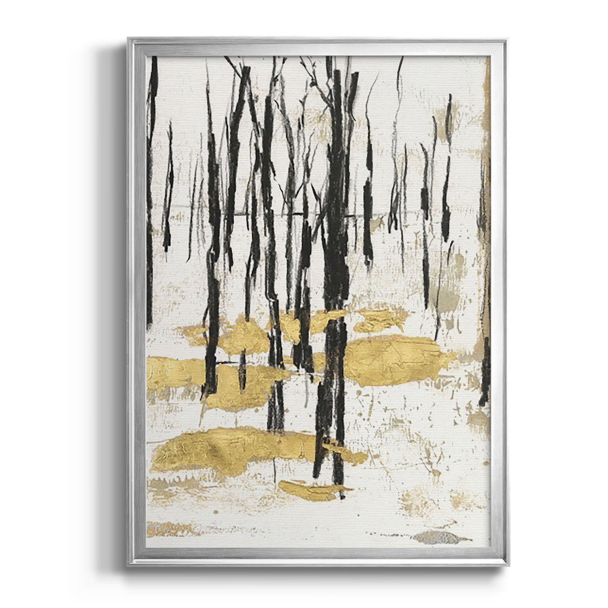 Gilded Winter I - Modern Framed Canvas Print