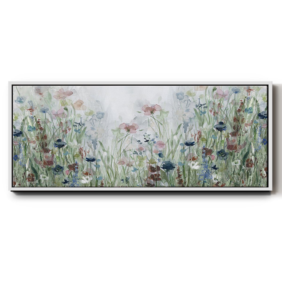 Wildflower Fields - Floater Framed Canvas Print