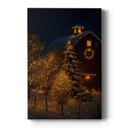 Candlelit Candle Carol - Canvas Art Print